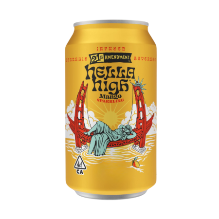 21st Amendment Hella High Beverage - Mango 100mg 12oz (1ct)