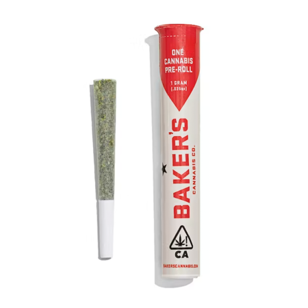 Baker's Cannabis Co. Preroll - Gelato x Animal Mints 1g (1ct)