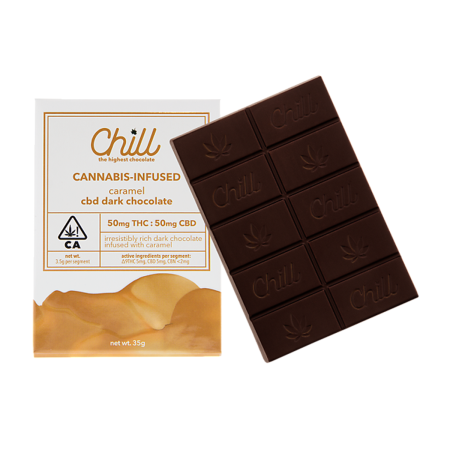 Chill Dark Chocolate Bar - Caramel CBD