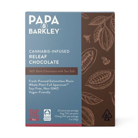 Papa and Barkley Releaf Chocolate - Dark Chocolate with Sea Salt